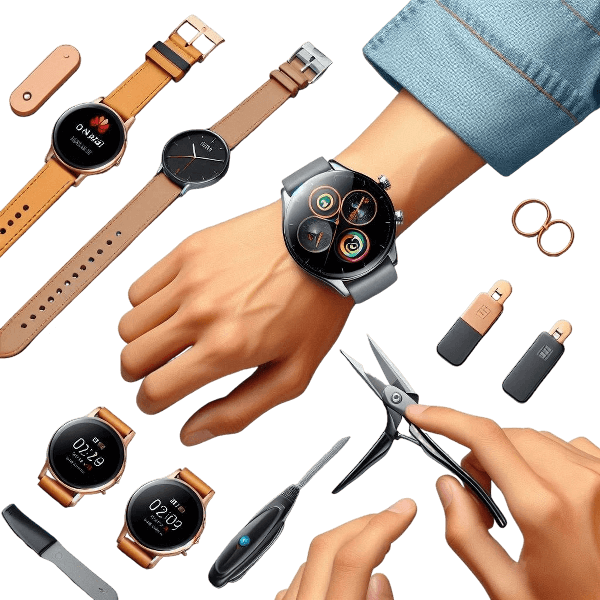 Huawei Band Notify App on smartphone with Huawei Band