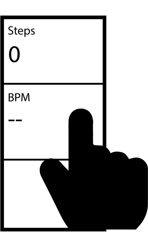 Cardiac Building Button 1) Press button to turn on display