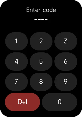 Lock Screen feature inside Notify app on Xiaomi smartwatch