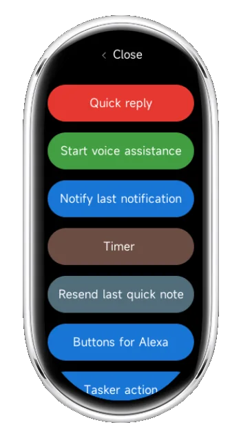 Control phone actions from Xiaomi watch